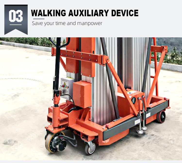 Aluminum Alloy Single Mast Lift Hydraulic Aerial Work Platform.jpg